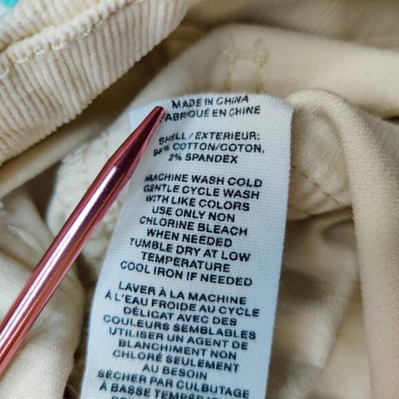 Avec Les Filles Wide Leg Cropped Corduroy Fisherman Pants 10 Preppy Academia - Picture 7 of 14